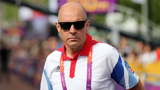British Cycling Performance Director Sir David Brailsford during the London 2012 Olympics.
